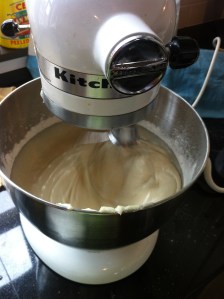 Dough before adding the 5-6 cups of flour.